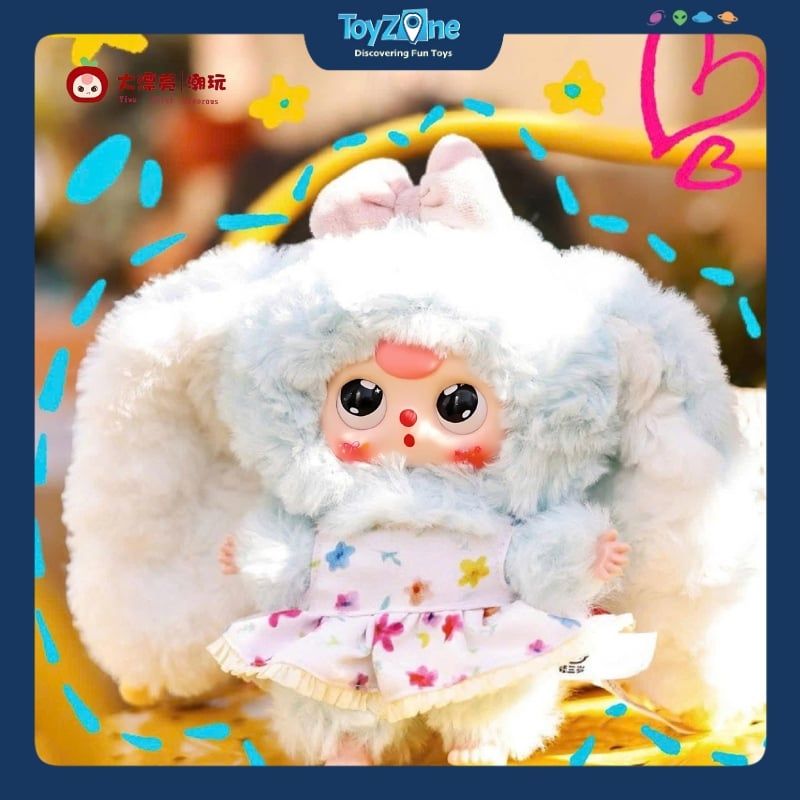 Mô hình Blind box Móc khóa Gấu bông Baby Three Macaron Little Rabbit V2 CUREPLANETA
