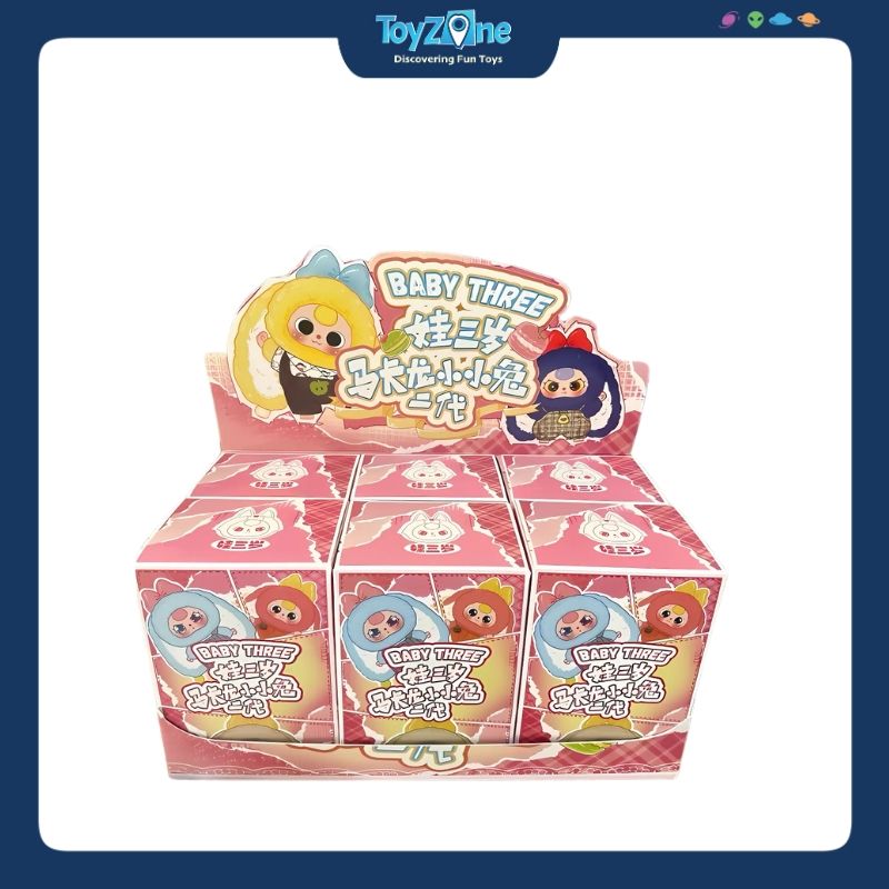 Mô hình Blind box Móc khóa Gấu bông Baby Three Macaron Little Rabbit V2 CUREPLANETA