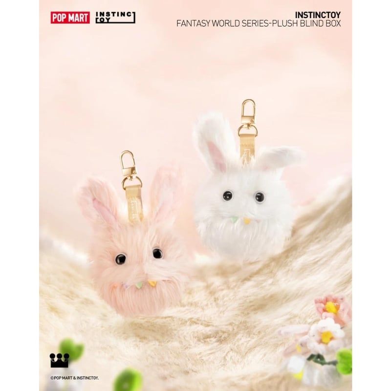  Mô hình Blind box Móc khóa Gấu bông Instinctoy Fantasy World Series-Plush ( Thế Giới Huyền Ảo ) POP MART 