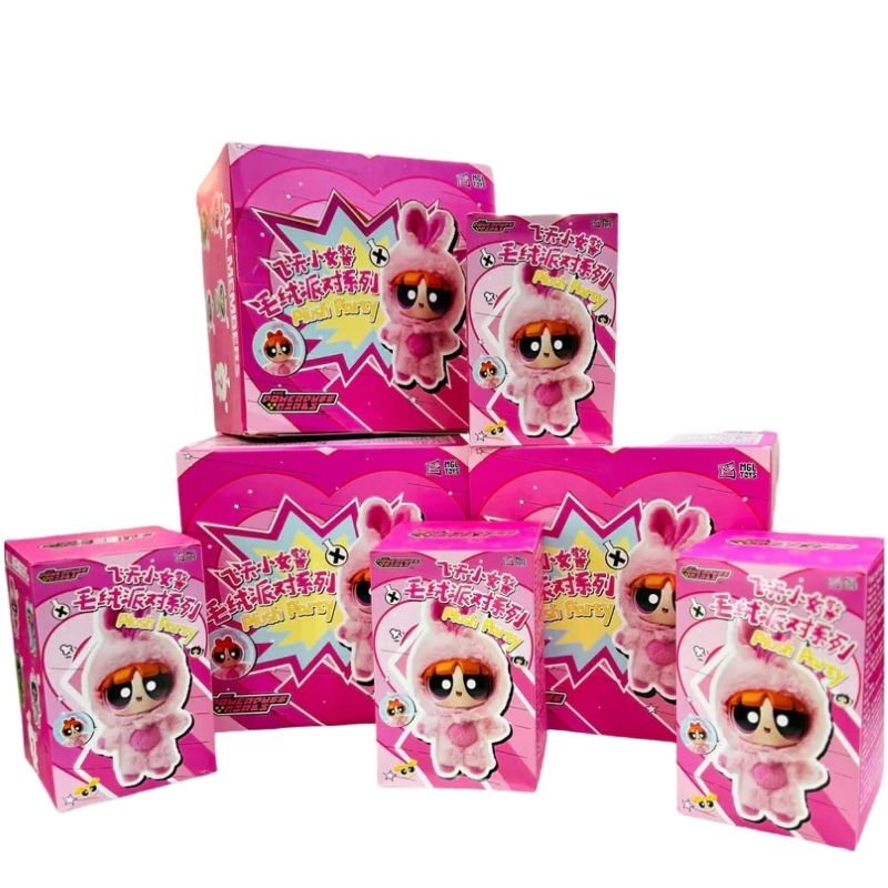 Mô hình Blind box móc khóa Gấu bông The Powerpuff Girls Plush Party Series MGL TOYS