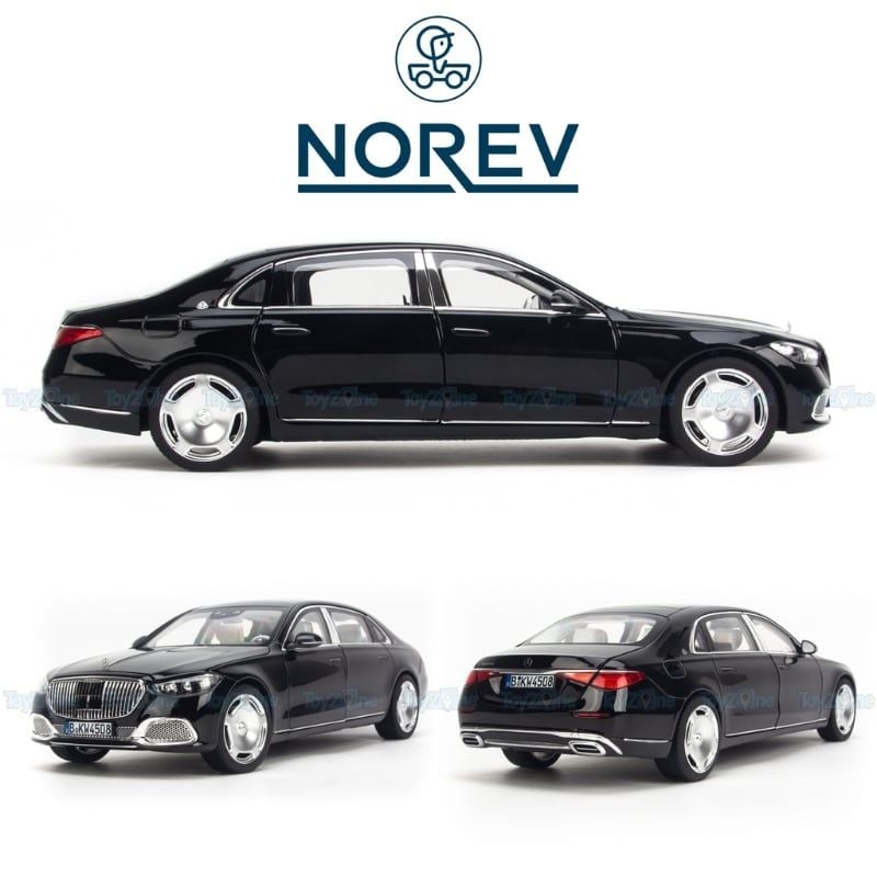 Mô hình xe Mercedes Maybach S680 W223 2021 1:18 Norev