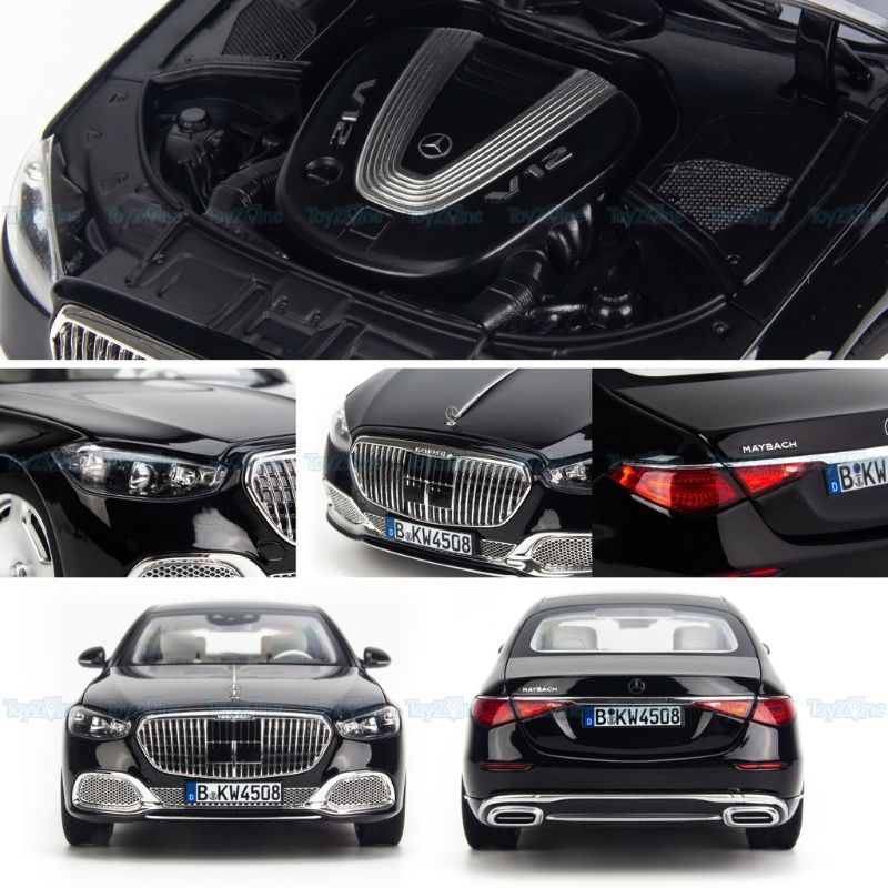 Mô hình xe Mercedes Maybach S680 W223 2021 1:18 Norev