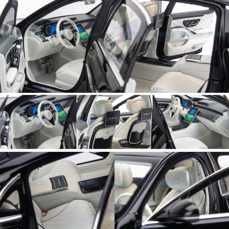 Mô hình xe Mercedes Maybach S680 W223 2021 1:18 Norev