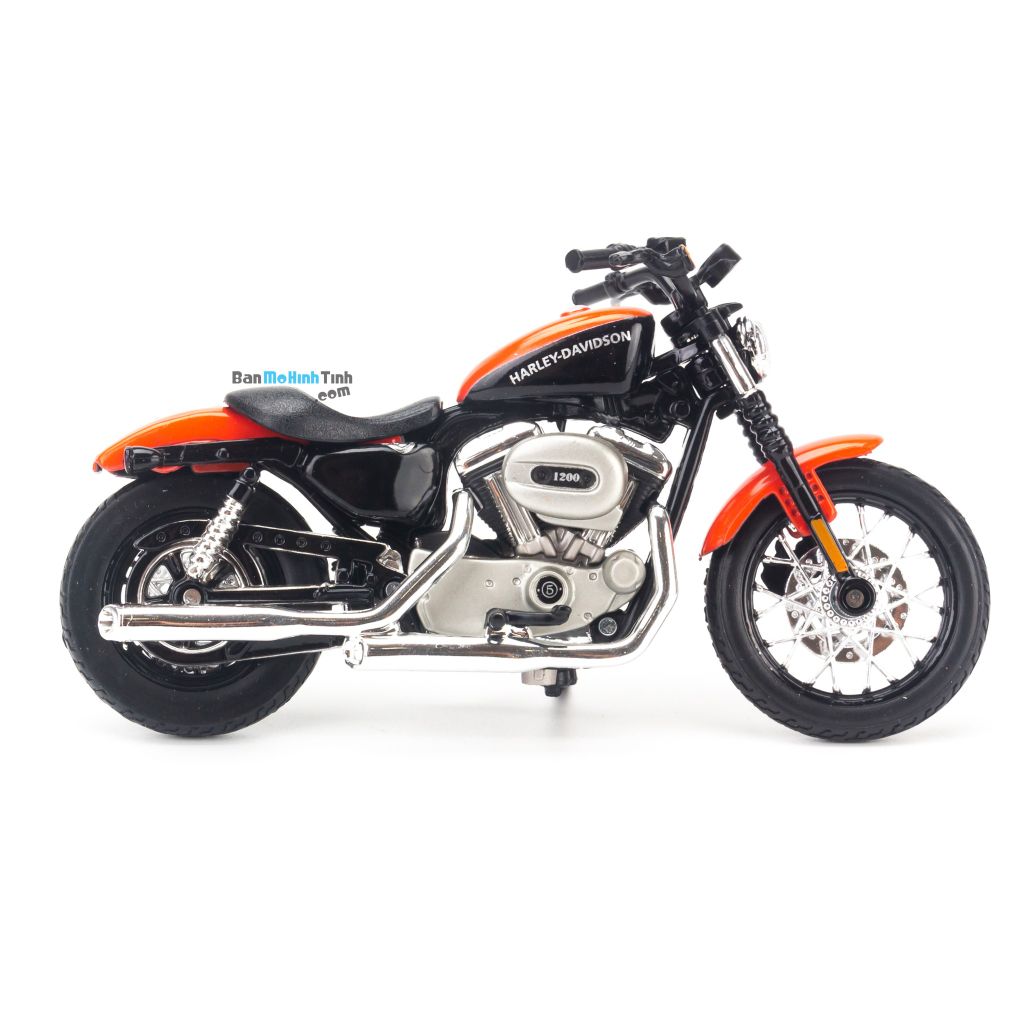 Mô hình xe mô tô Harley Davidson 2007 XL 1200N Nightster 1:18 Maisto Orange (1)