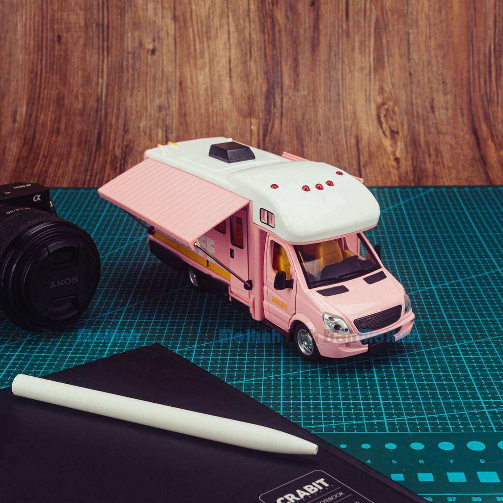 Xe tải nhà di động 1:32 Alloy Model Car