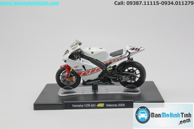 MO HINH MOTO YAMAHA YZR M1 VALENCIA 2005