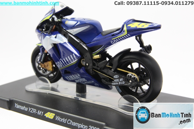 YAMAHA YZR M1 WORLD CHAMPION 2005 MO HINH MOTO YAMAHA YZR M1 WORLD CHAMPION 2005