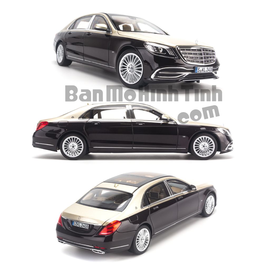 Mô hình xe Mercedes Maybach S650 W222 2019 1:18 Norev