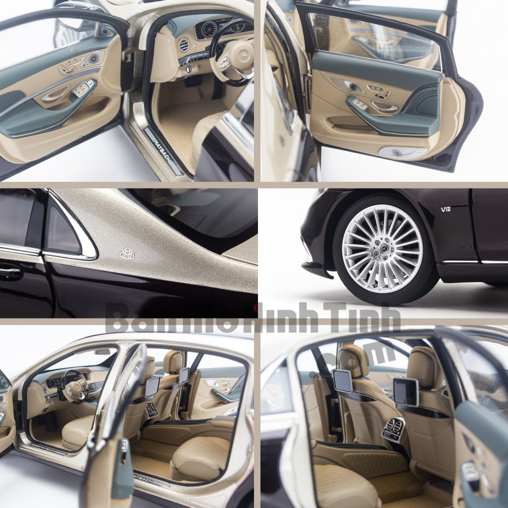 Mô hình xe Mercedes Maybach S650 W222 2019 1:18 Norev