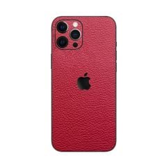 Dán Skin 3M Da Vân Mil Màu Đỏ các dòng iPhone