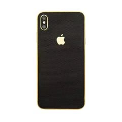 Dán Skin 3M Mẫu Đen Viền Vàng các dòng iPhone