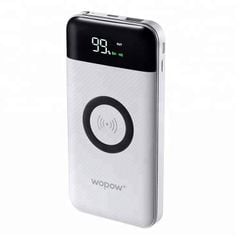 Sạc dự phòng WOPOW PW12 10.000mAh (tích hợp sạc không dây, màn hình LCD)