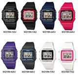 Dây đồng hồ Casio nhựa W-215H-1AV, W-215H-1A2V - Dongho247.vn