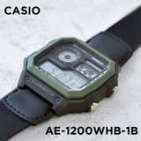 ĐỒNG HỒ NAM CASIO AE-1200WHB-1BVDF - DÂY DA PHỐI VẢI - PIN - 42mm