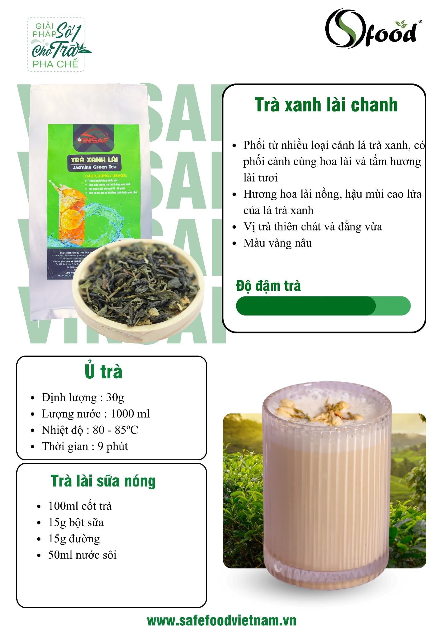  Trà lài sữa nóng 