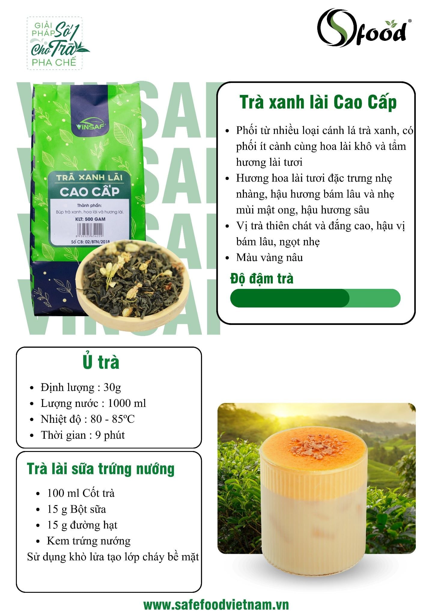  Trà lài sữa trứng nướng 