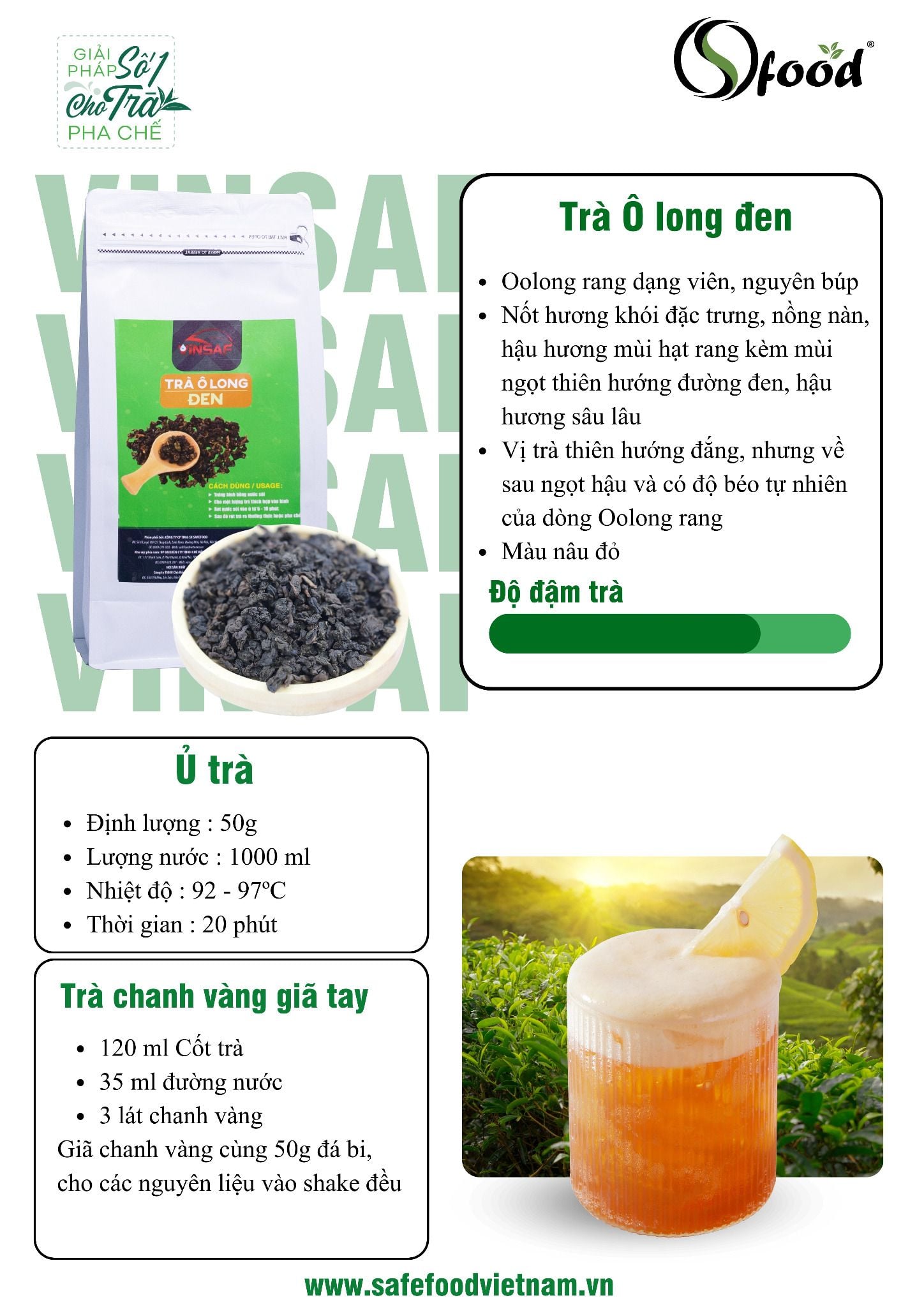  Trà chanh vàng giã tay 