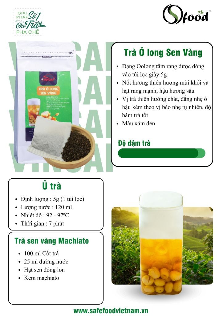  Trà sen vàng Machiato 