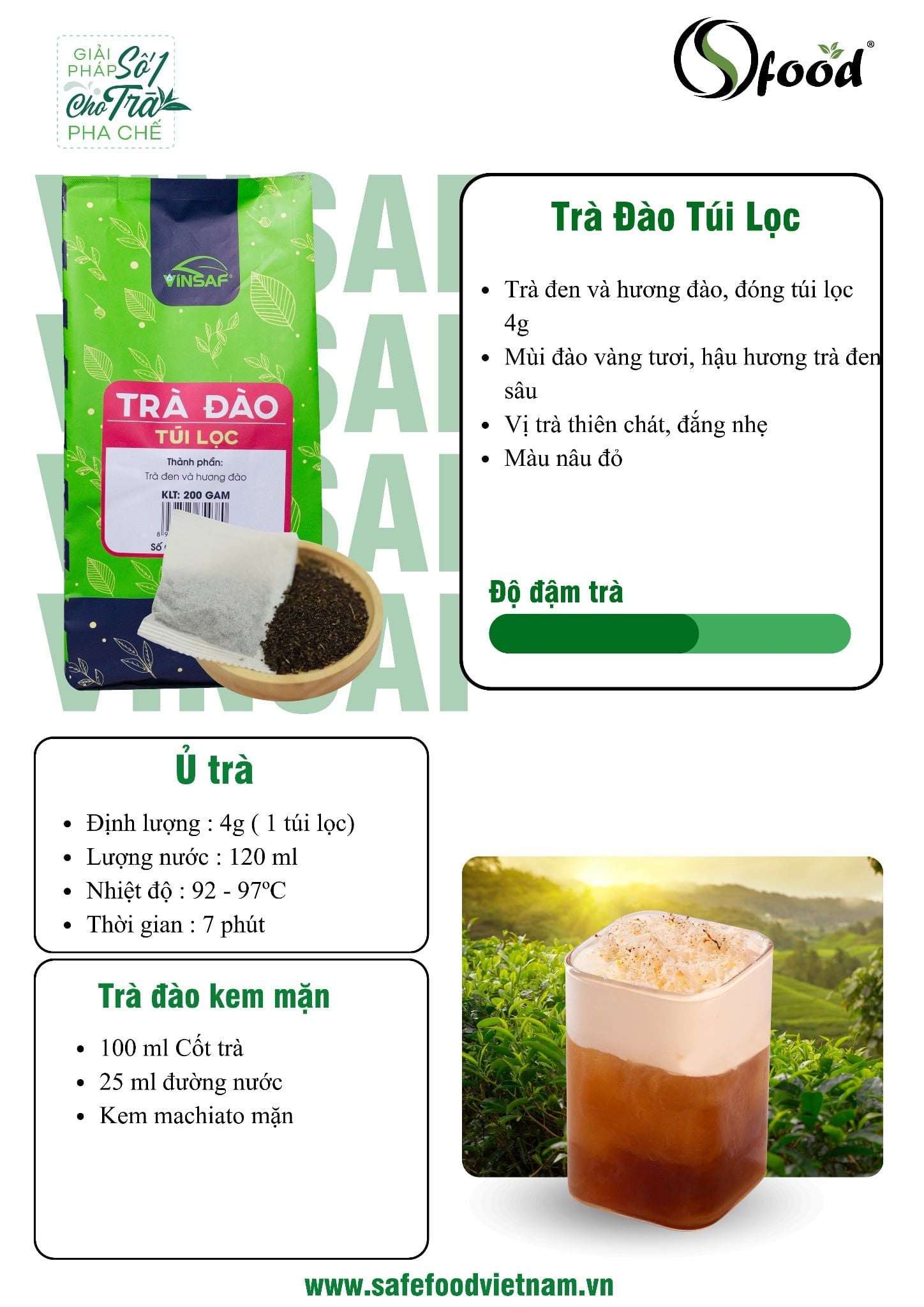 Trà đào kem mận 