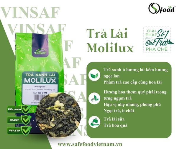  Trà xanh lài Molilux 