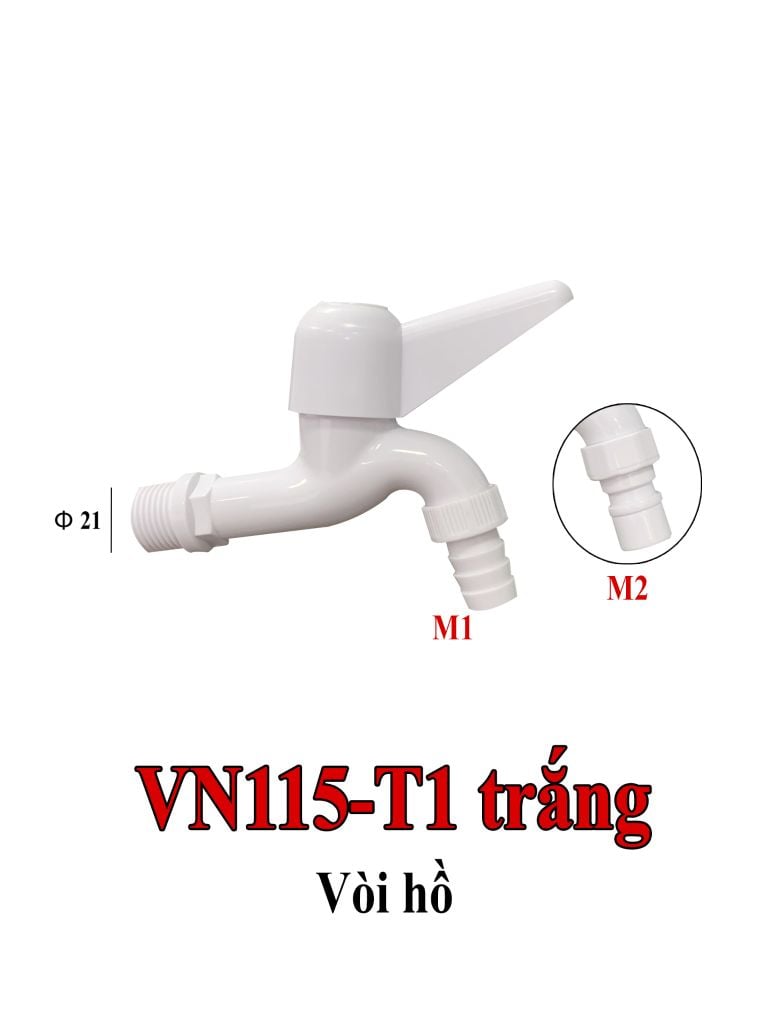  VÒI HỒ VN115-T1 trắng 