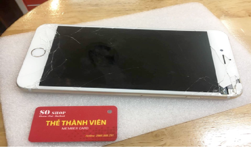 iphone 6 plus rớt bể bị đơ cảm ứng