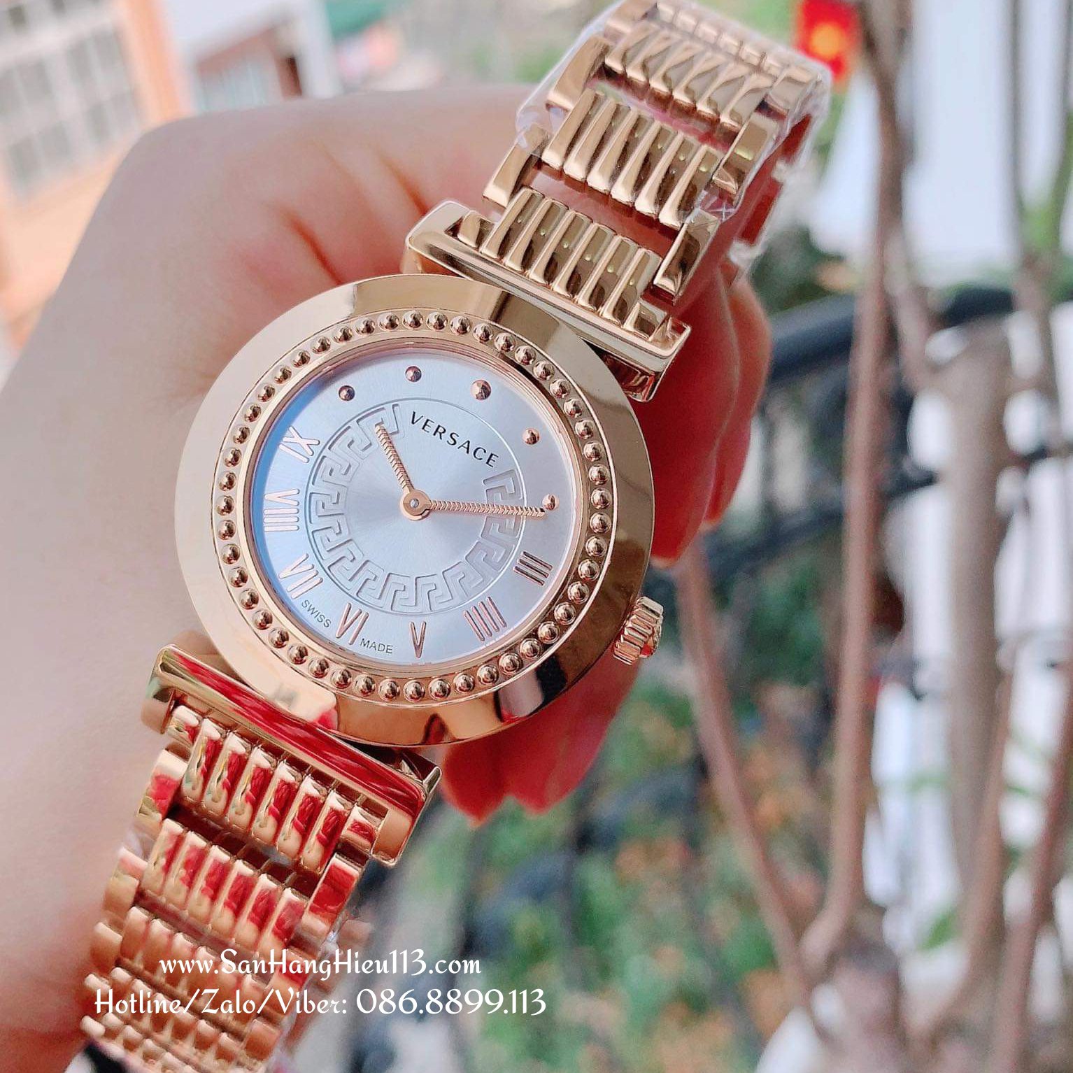 Đồng hồ VERSACE P5Q80D001S080 Vanity RoseGold Ladies Watch Săn Hàng