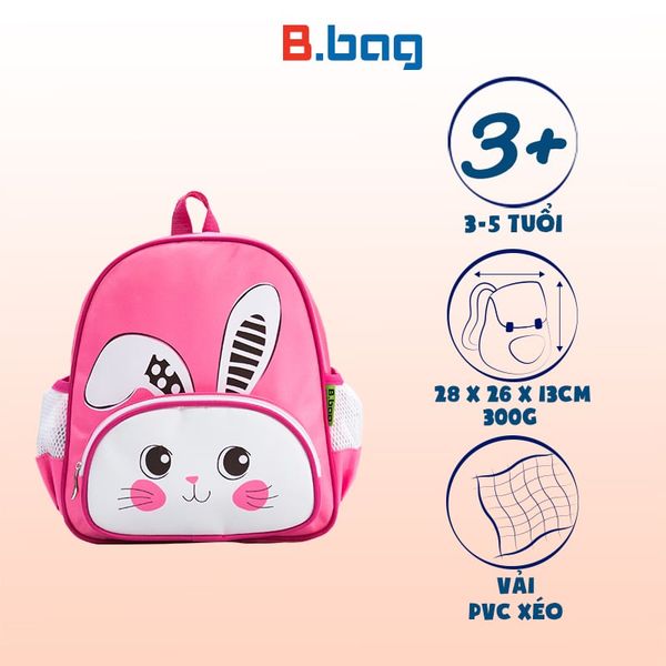 Ba lô MG Cute Animal-Thỏ B-12-011 hồng