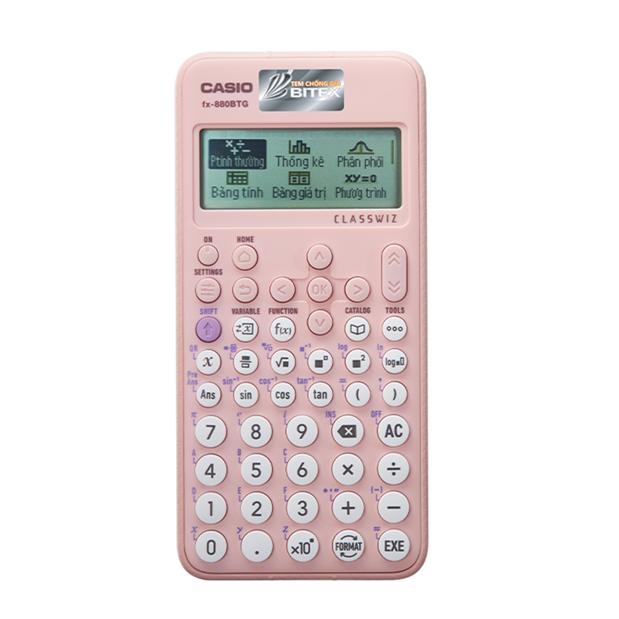 Máy tính Casio Fx-880BTG màu hồngMáy tính Casio Fx-880BTG màu hồng –  BITEXSHOP