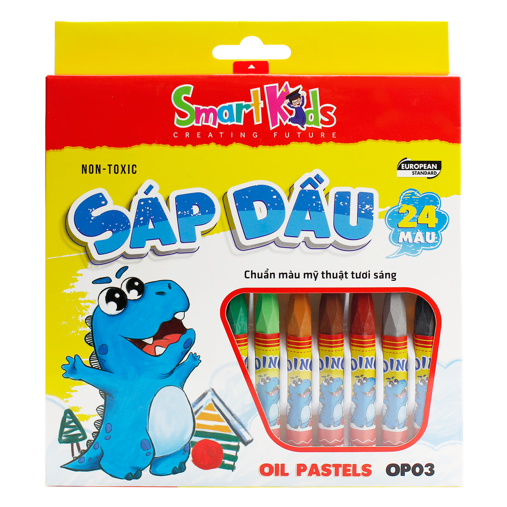 Sáp dầu Dino OP03 24 màu / hộp