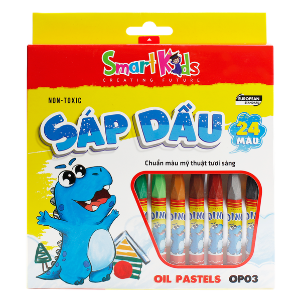 Sáp dầu Dino OP03 24 màu / hộp