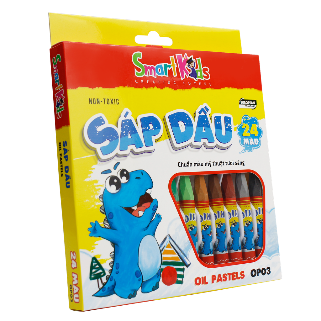 Sáp dầu Dino OP03 24 màu / hộp