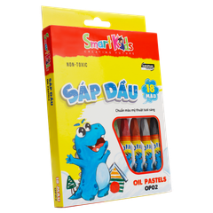 Sáp dầu Dino OP02 18 màu/hộp