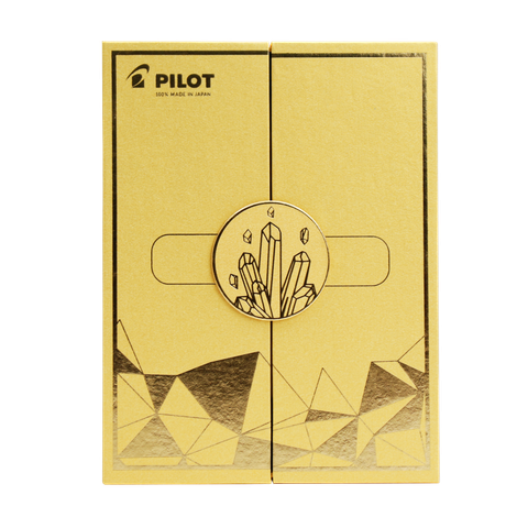 Bút bi ký Mr3 Retro Pop mực xanh (Thân Flowers) BP-MR3-F-FL-L
