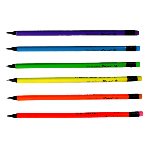 2 cây Bút chì đen 2B Neon (hộp giấy) PC07