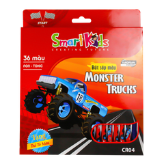 Sáp màu Gift Monster Truck CR04 (36 màu/hộp)