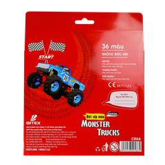 Sáp màu Gift Monster Truck CR04 (36 màu/hộp)