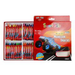 Sáp màu Gift Monster Truck CR04 (36 màu/hộp)