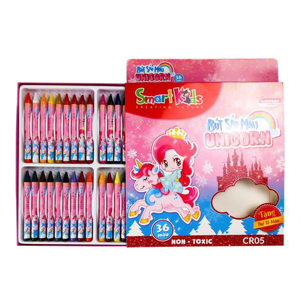 Sáp màu Gift Unicorn CR05 (36 màu/hộp)