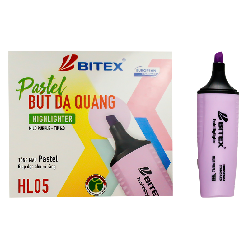 Bút dạ quang PASTEL Mực Tím HL05  (1 cây)