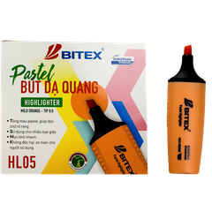 Bút dạ quang PASTEL Mực Cam HL05  (1 cây)