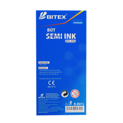 Bút bi semi ink B-B01 (0.6mm) (12 cây/hộp)