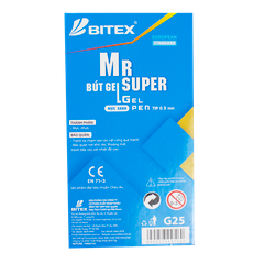 Bút gel Mr Supper mực xanh G25 (12 cây/hộp)