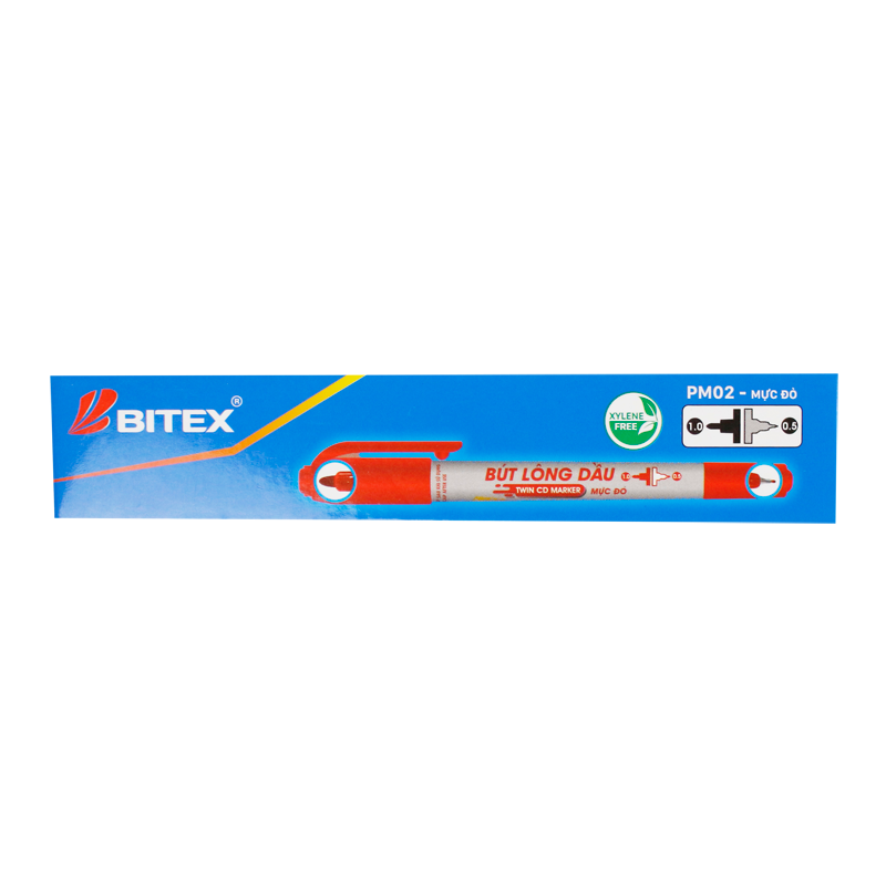 Bút lông dầu mực đỏ PM02