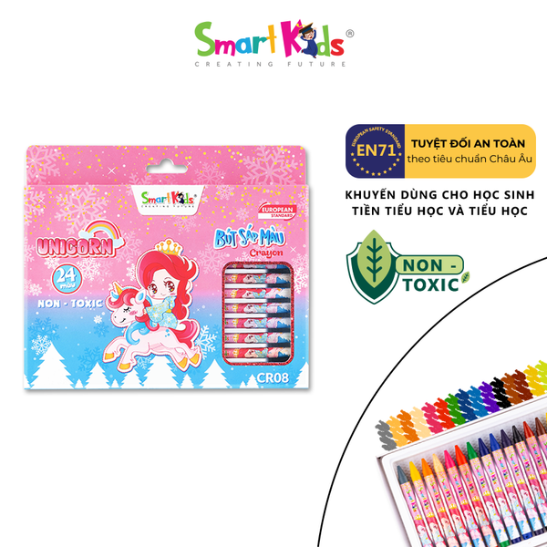 Sáp màu Unicorn 18 màu - CR07 ( 18 màu/ hộp)