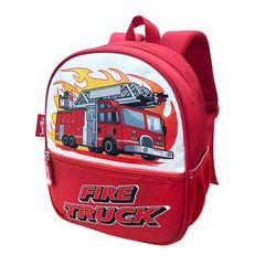 Ba lô mẫu giáo Toy Station-Fire Truck B-006 Đỏ