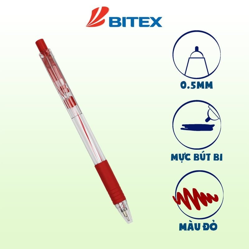 Bút bi Bitex B03 0.5mm (20 cây/hộp)