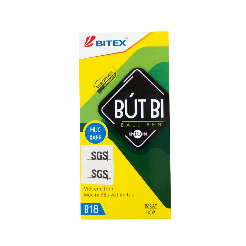 Bút bi Bitex B18 (ngòi 1.0mm)
