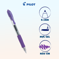 Bút gel G-2 mực tím BL-G2-5-V