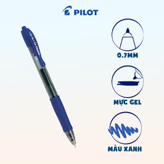 Bút gel G-2 mực xanh BL-G2-7-L